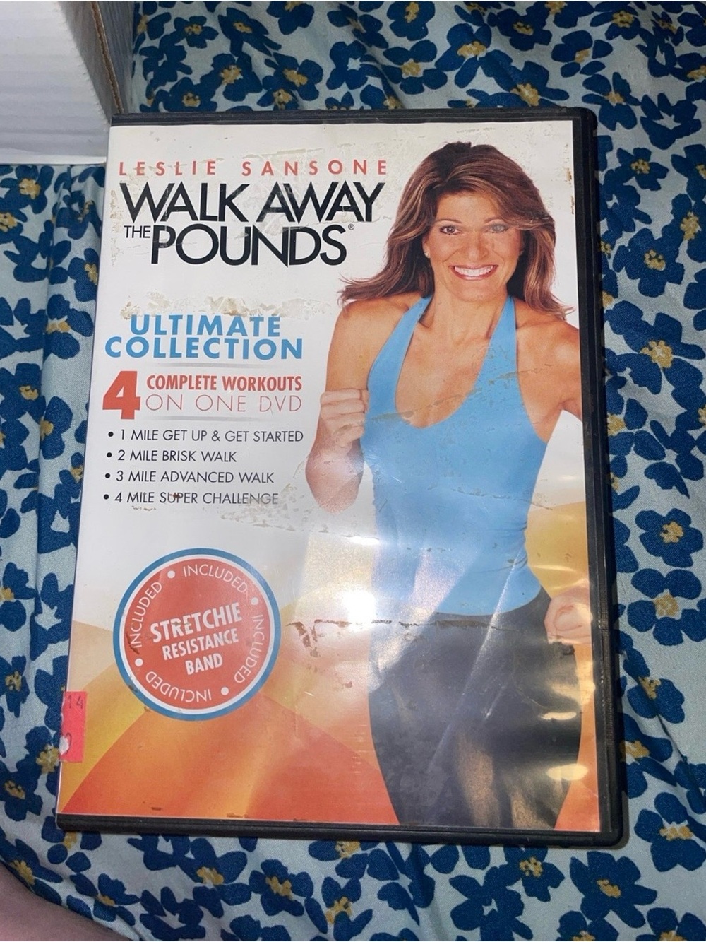 GAIAM Leslie Sansone Walk Away the Pounds DVD - Blue, White, Orange
